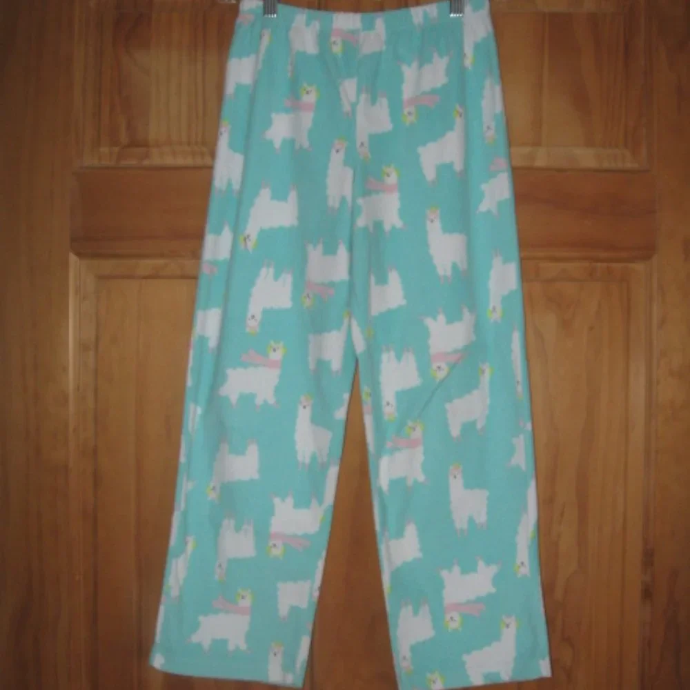 5/$20 Girls Carter's Fleece Llama Pajama Pants
